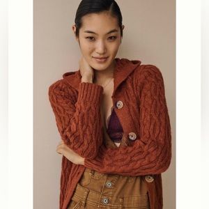 Anthropologie Hooded Duster Cardigan